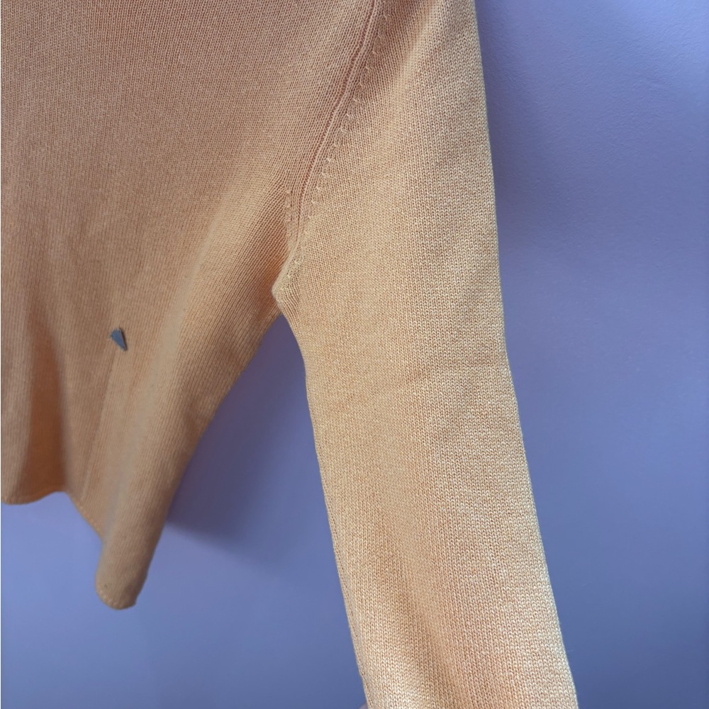 Authentic CHANEL cashmere knit 1996 yellow sweater 42 - Picture 7 of 14